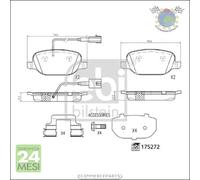 Kit Pastiglie freno Febi Posteriore per ALFA ROMEO 4C