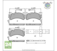 Kit pastiglie freno Ferodo Anteriore per ALFA ROMEO STELVIO GIULIA