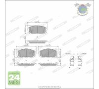 Kit pastiglie freno Ferodo Anteriore per HYUNDAI SONATA