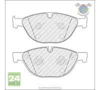 Kit pastiglie freno Ferodo Anteriore per JAGUAR F-TYPE