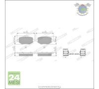 Kit pastiglie freno Ferodo Posteriore per CITROEN C4 III X DS OPEL CORSA F PEUG