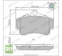Kit pastiglie freno Ferodo Posteriore per PORSCHE BOXSTER CAYMAN 911