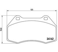 Kit Pastiglie Freno Freni a Disco Frontale BREMBO per Alpine A110 II