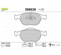 Kit Pastiglie Freno Freni a Disco Frontale VALEO per Ford Transit Connect