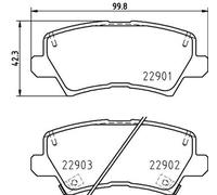 Kit Pastiglie Freno Freni a Disco HELLA Pagid per Kia Picanto III