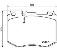Kit Pastiglie Freno Freni a Disco HELLA Pagid per Mercedes