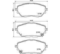 Kit Pastiglie Freno Freni a Disco HELLA Pagid per Toyota C-Hr