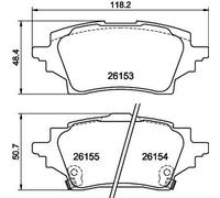 Kit Pastiglie Freno Freni a Disco HELLA Pagid per Toyota Corolla Familiare
