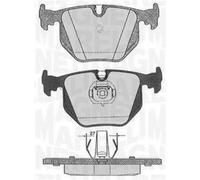 Kit pastiglie freno, Freno a disco 363916060152 MAGNETI MARELLI per BMW