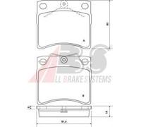 Pastiglie freno 37099 A.B.S. per VW TRANSPORTER T4 Autobus