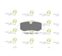 Kit Pastiglie Freno Freno A Disco 7 Seven Parts SVP28730 per Mercedes Benz