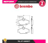 Brembo P 23 061 - Pastiglia Freno - Anteriore