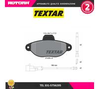 Kit pastiglie freno, Freno a disco anteriore (MARCA-TEXTAR)..
