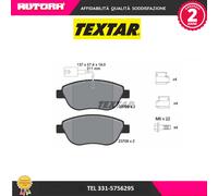 Set di pastiglie freno TEXTAR 2370901, fronte