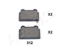 4 PASTIGLIE FRENO POSTERIORI ASHIKA 51-05-512