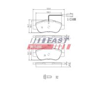 Kit pastiglie freno, Freno a disco Assale anteriore per ABARTH ALFA ROMEO FIAT 5