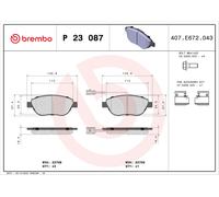 Kit pastiglie freno, Freno a disco Assale anteriore per ABARTH CHRYSLER FIAT LAN
