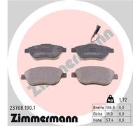 Kit pastiglie freno, Freno a disco Assale anteriore per ABARTH CITROËN FIAT LANC