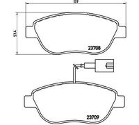 Kit pastiglie freno, Freno a disco Assale anteriore per ABARTH FIAT OPEL VAUXHAL