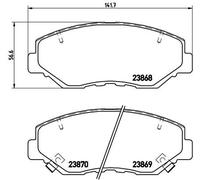 Kit pastiglie freno, Freno a disco Assale anteriore per ACURA HONDA HONDA (DONGF