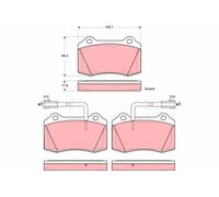 Kit pastiglie freno, Freno a disco Assale anteriore per ALFA ROMEO 147 156