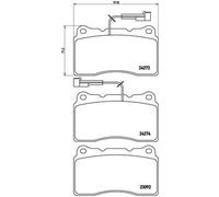 Kit pastiglie freno, Freno a disco Assale anteriore per ALFA ROMEO 147 156 GT