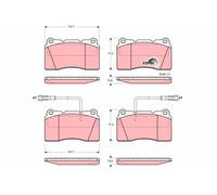 Kit pastiglie freno, Freno a disco Assale anteriore per ALFA ROMEO 159 166 BRERA