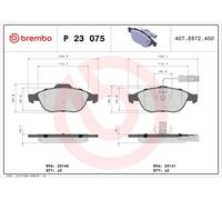 Kit pastiglie freno, Freno a disco Assale anteriore per ALFA ROMEO FIAT LANCIA 1