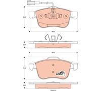 Kit pastiglie freno, Freno a disco Assale anteriore per ALFA ROMEO GIULIETTA