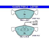 Kit pastiglie freno, Freno a disco Assale anteriore per ALFA ROMEO GT