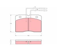 Kit pastiglie freno, Freno a disco Assale anteriore per ALFA ROMEO IVECO RENAULT