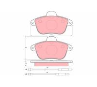 Kit pastiglie freno, Freno a disco Assale anteriore per ALPINE CITROËN A610 XM