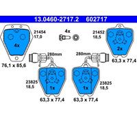 Kit pastiglie freno, Freno a disco Assale anteriore per AUDI 100 A6 A8