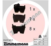 Kit pastiglie freno, Freno a disco Assale anteriore per AUDI A3 Q3 TT
