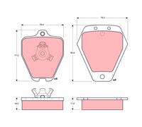 Kit pastiglie freno, Freno a disco Assale anteriore per AUDI A4