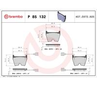 Kit pastiglie freno, Freno a disco Assale anteriore per AUDI A4 R8
