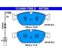 Kit pastiglie freno, Freno a disco Assale anteriore per AUDI A6 A6 Allroad A7