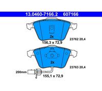 Kit pastiglie freno, Freno a disco Assale anteriore per AUDI A6 ALLROAD