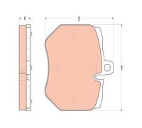 Kit pastiglie freno, Freno a disco Assale anteriore per AUDI A6 Q7