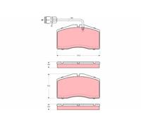 Kit pastiglie freno, Freno a disco Assale anteriore per AUDI A8