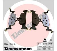 Kit pastiglie freno, Freno a disco Assale anteriore per AUDI AUDI (FAW) A4 A4 Al