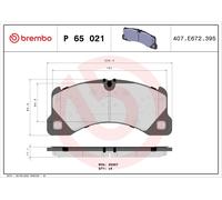 Kit pastiglie freno, Freno a disco Assale anteriore per AUDI BENTLEY PORSCHE VW