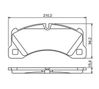 Kit pastiglie freno, Freno a disco Assale anteriore per AUDI BENTLEY PORSCHE VW