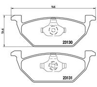 Kit pastiglie freno, Freno a disco Assale anteriore per AUDI BESTURN (FAW) JETTA