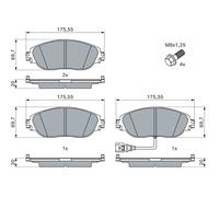 Kit pastiglie freno, Freno a disco Assale anteriore per AUDI CUPRA SEAT SKODA VW