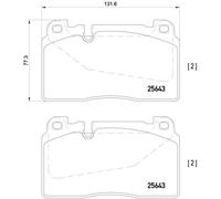 Kit pastiglie freno, Freno a disco Assale anteriore per AUDI PORSCHE A6 A7 MACAN