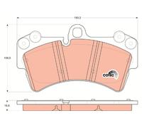 Kit pastiglie freno, Freno a disco Assale anteriore per AUDI PORSCHE VW CAYENNE