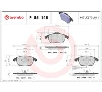 Kit pastiglie freno, Freno a disco Assale anteriore per AUDI SEAT SKODA SKODA (S