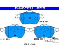 Kit pastiglie freno, Freno a disco Assale anteriore per AUDI SEAT SKODA VW A3 BO
