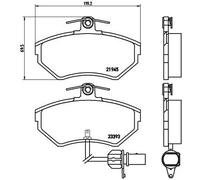 Kit pastiglie freno, Freno a disco Assale anteriore per AUDI SEAT VW A4 EXEO PAS